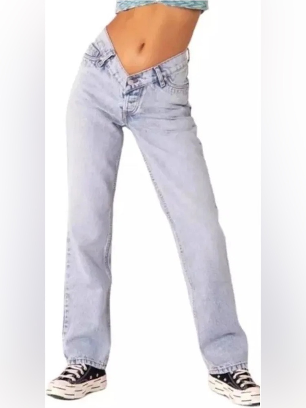 REVICE NWT Denim Viper Up All Night Jeans 32 🤍 V-Cut Waist Light Wash
